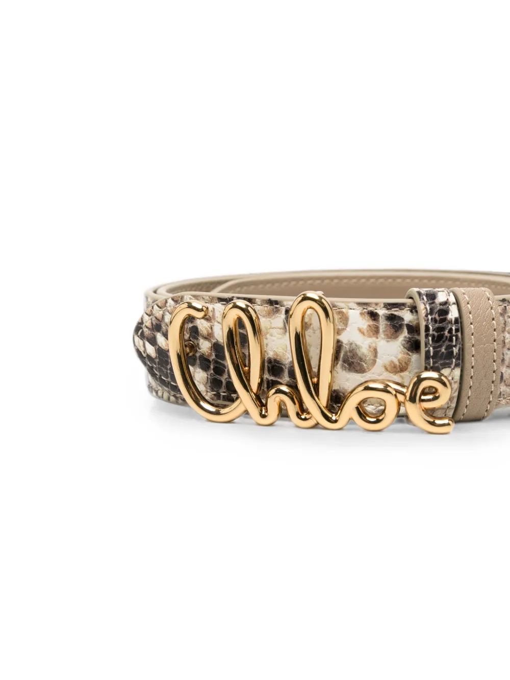 Chloé The Iconic riem Beige