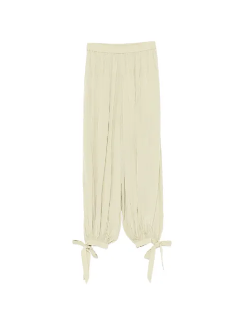 Chloé tie-cuff satin trousers