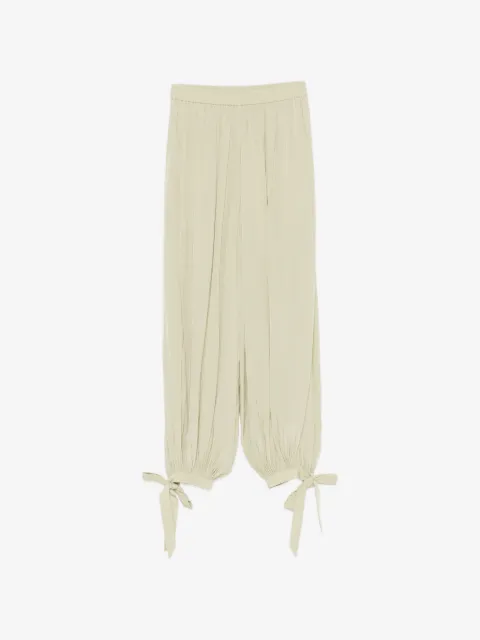 Chloé tie-cuff satin trousers