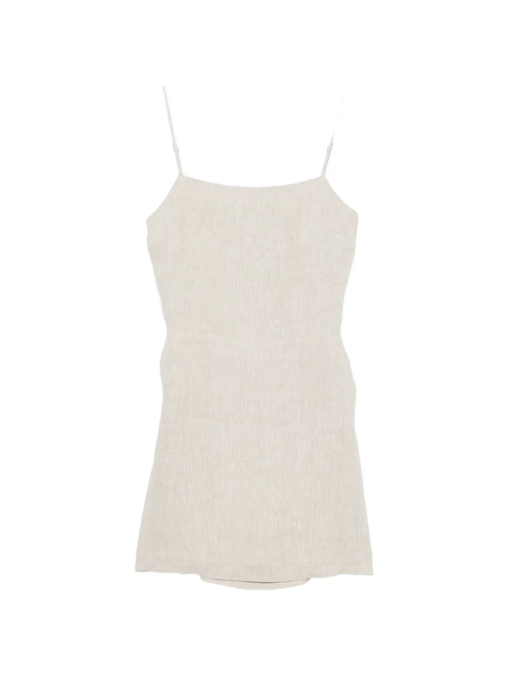 Enza Costa square-neck mini dress - Neutrals