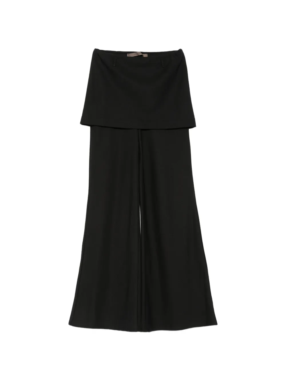Enza Costa twill apron-style trousers - Nero