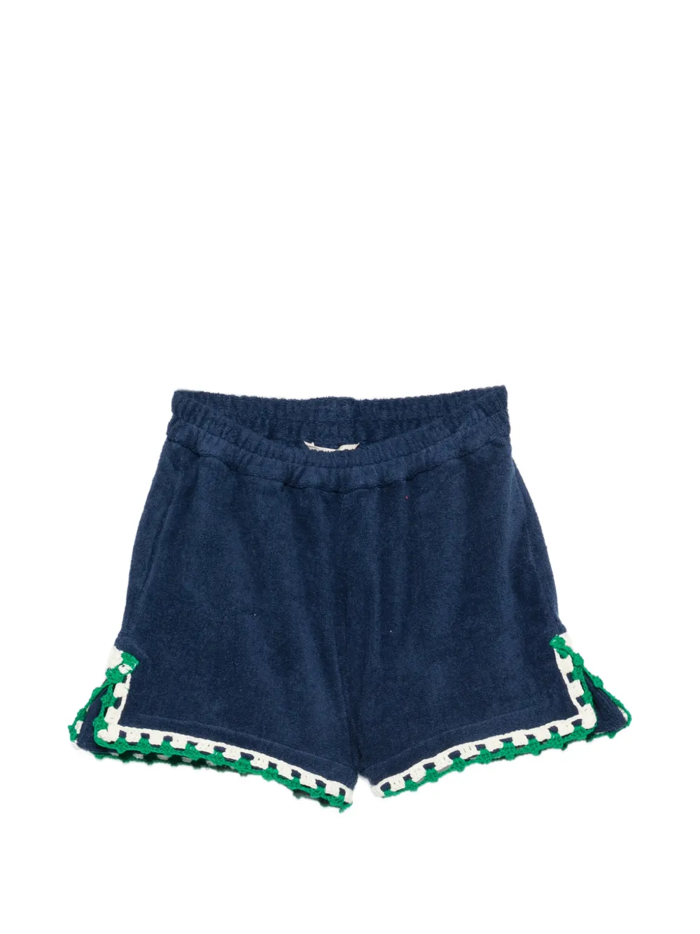 TERRY PUESTO Estate crochet-trim shorts - Blu