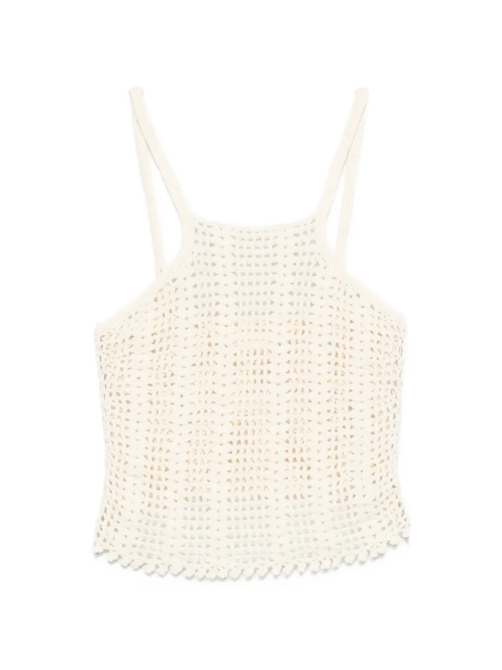TERRY PUESTO crochet-knit top - Toni neutri