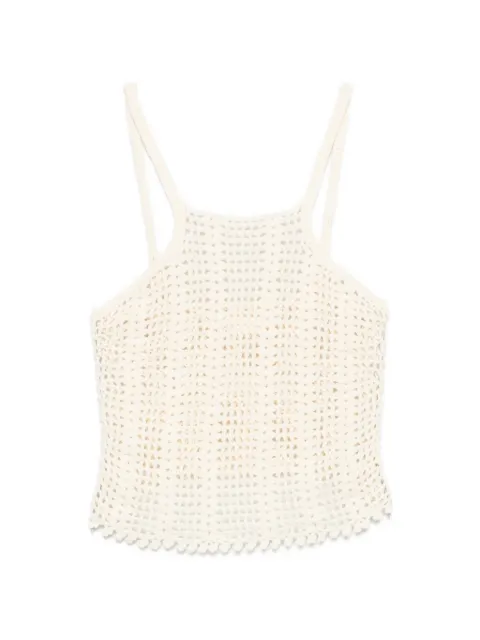 TERRY PUESTO crochet-knit top