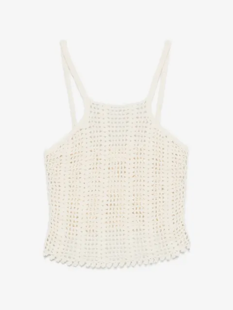 TERRY PUESTO crochet-knit top