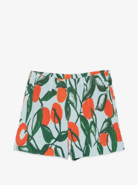 Homme Plissé Issey Miyake fruit-print pleated shorts