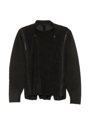 Homme Plissé Issey Miyake ジップアップ ジャケット | ブラック