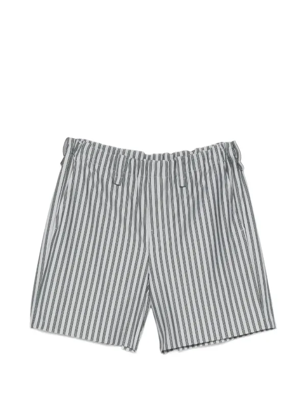 Homme Plissé Issey Miyake ストライプ ジャージー ショーツ | ブルー