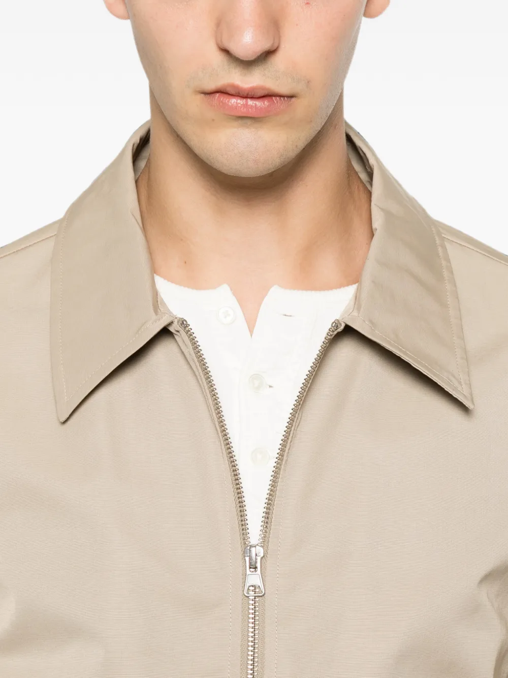 NN07 Gael jack met ritssluiting Beige