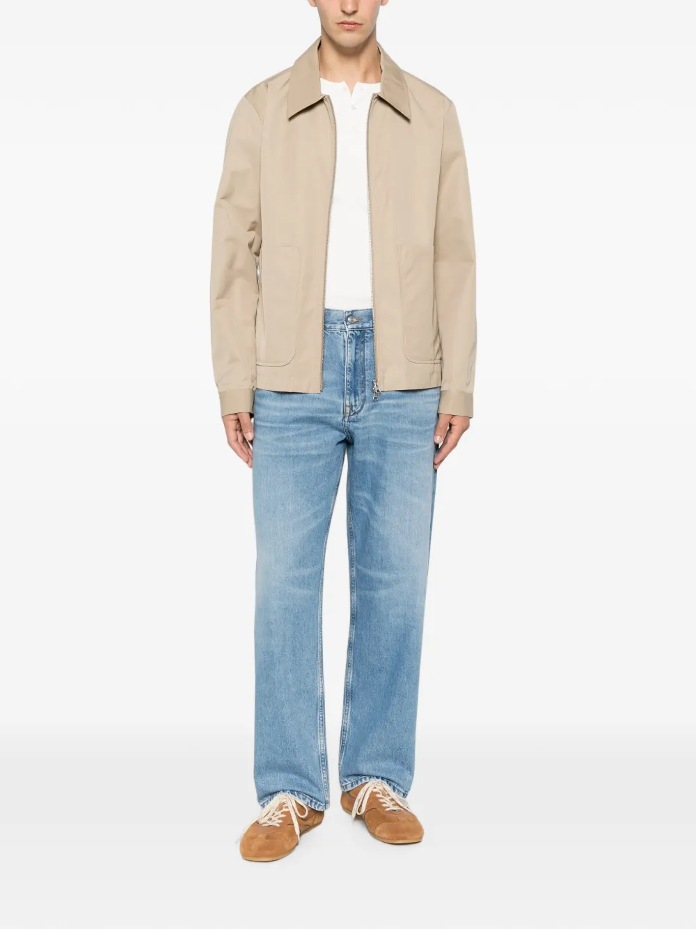 NN07 Gael jack met ritssluiting Beige