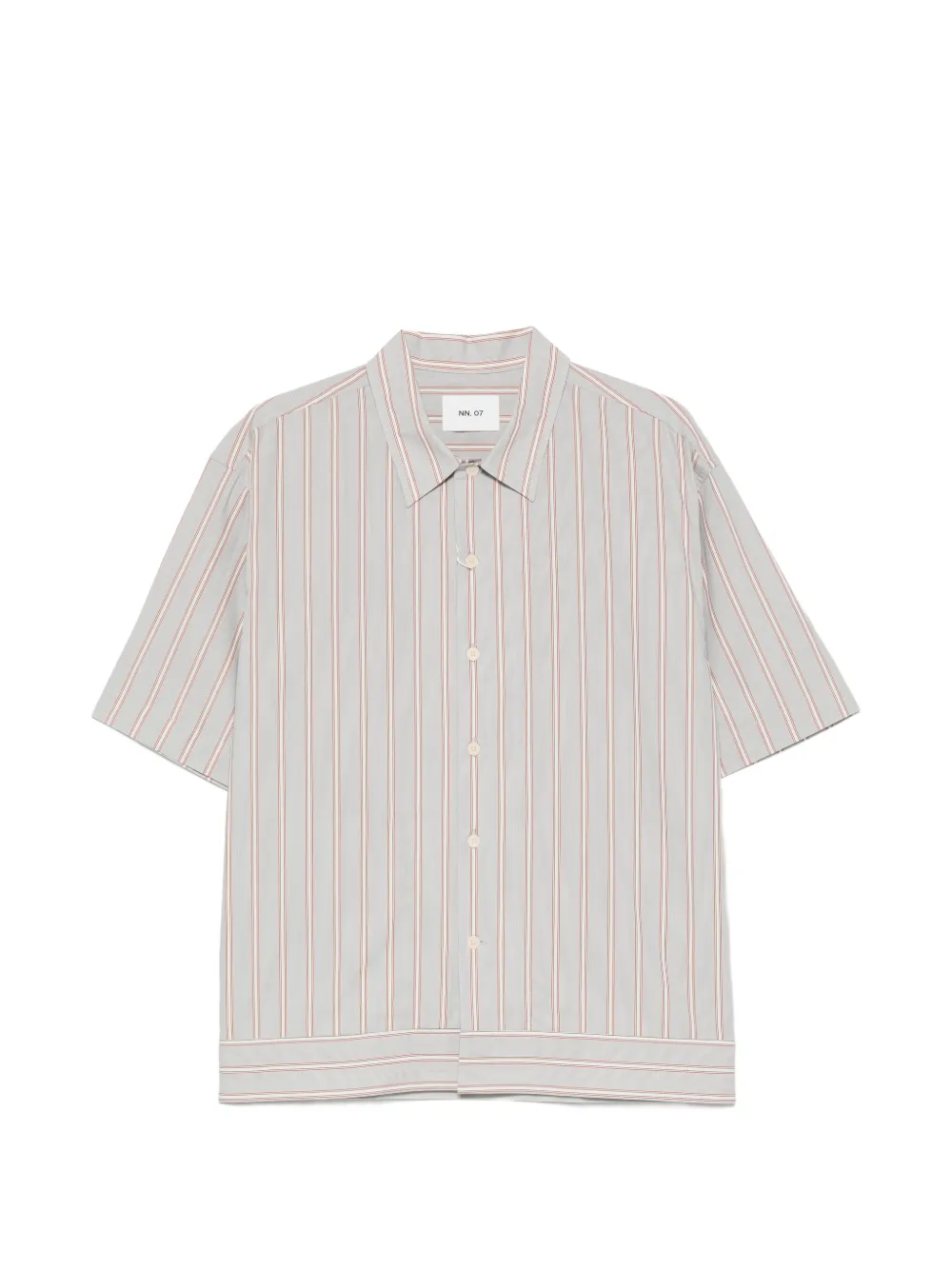 NN07 striped short-sleeve shirt - Grigio