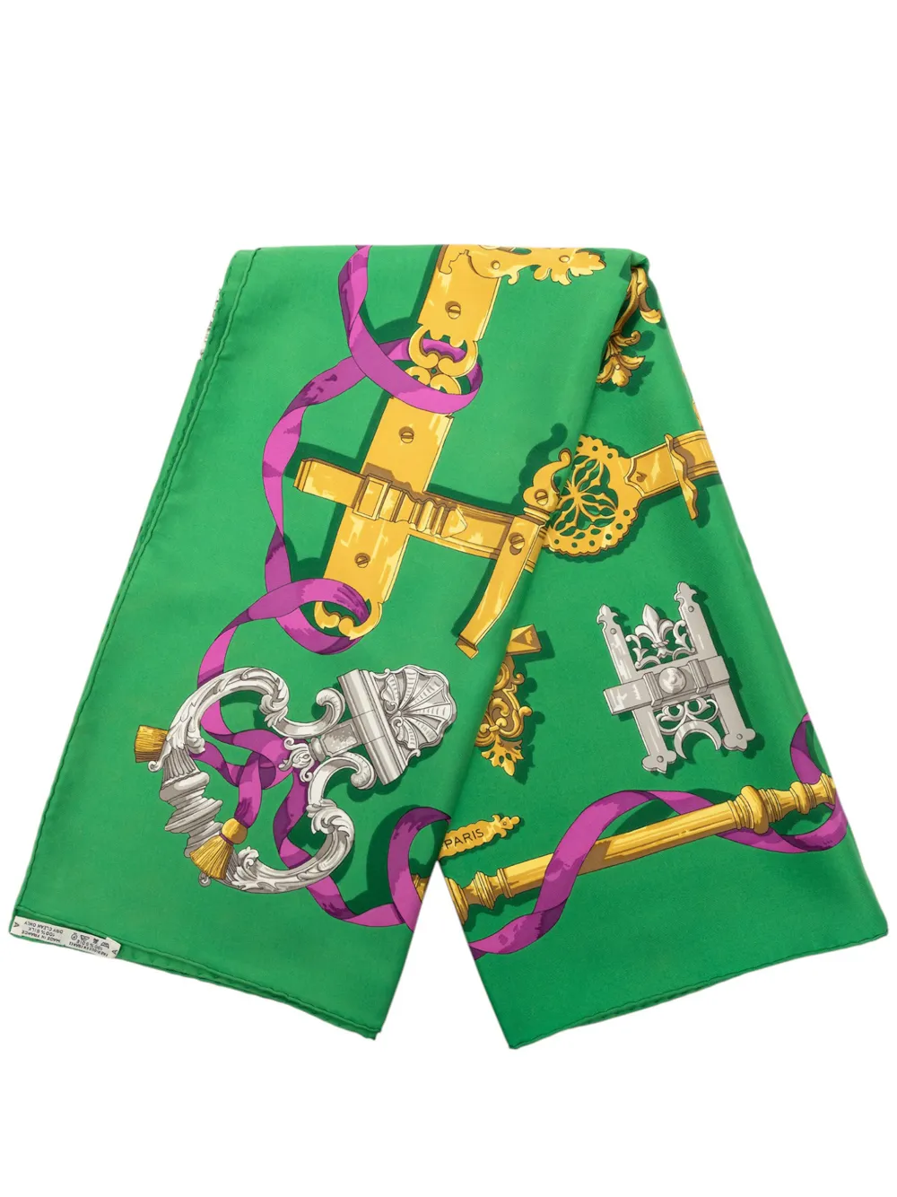 Hermès Pre-Owned Foulard 90 Ferronnerie in seta XX secolo - Verde