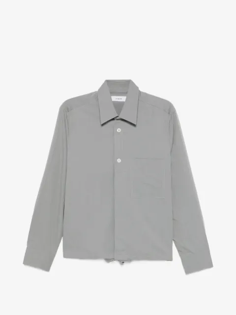 Lardini camisa con bolsillo de parche