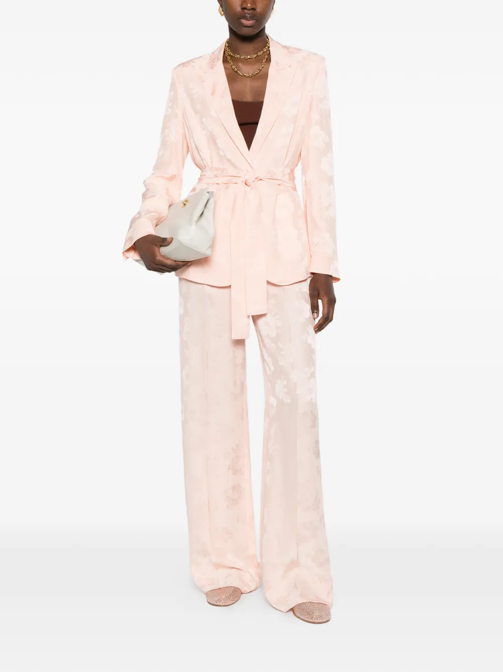  Forte Forte Floral-print Trousers - Pink 