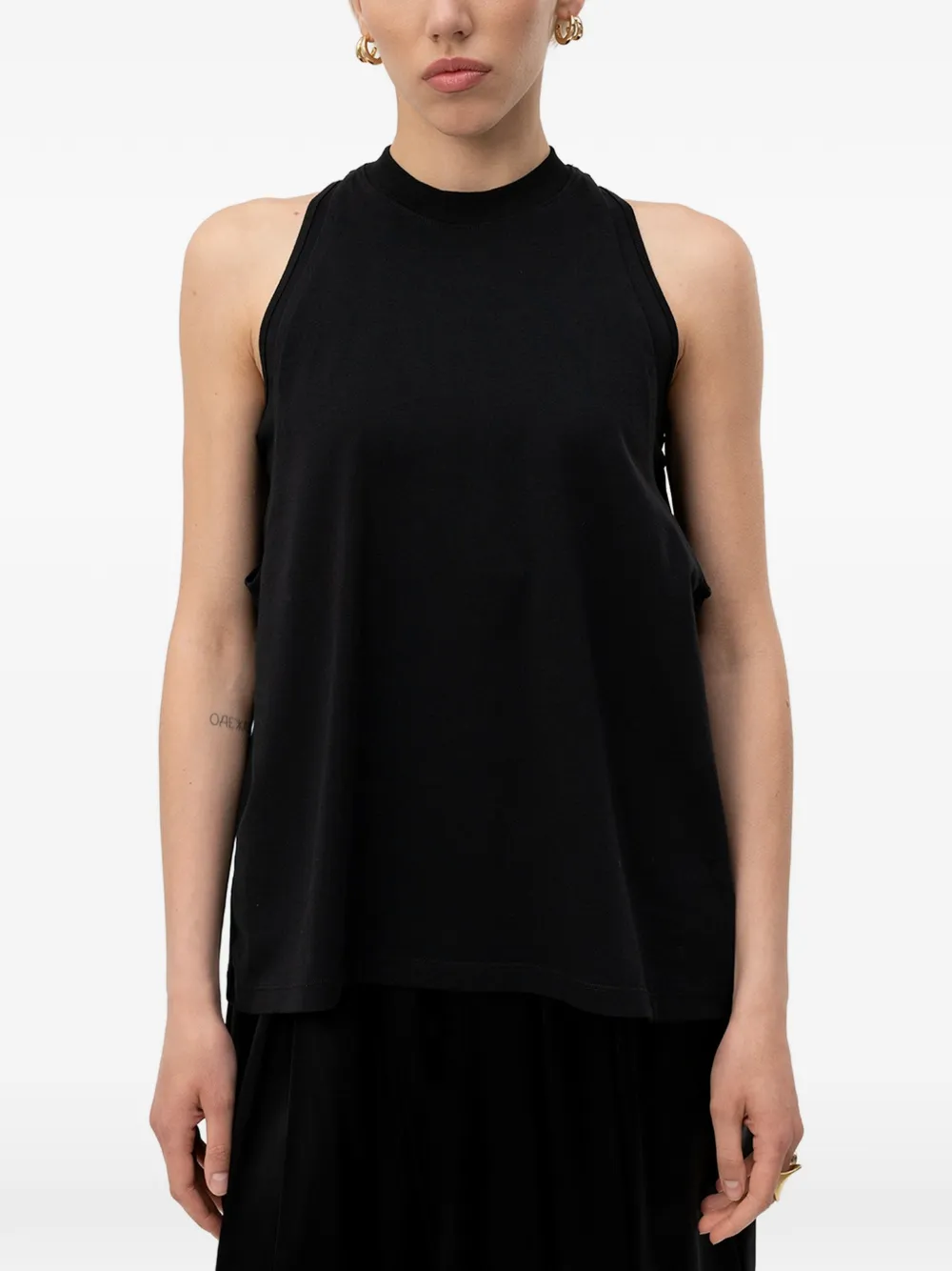 DARKPARK Milla cut-out tank top - Schwarz