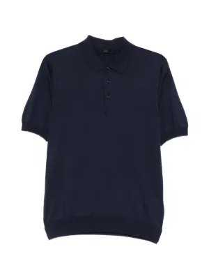 Casablanca Monogram Polo Shirt | Blue | FARFETCH IN