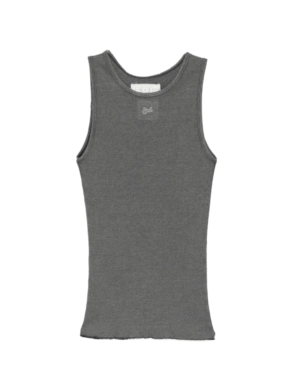 ERL ribbed top - Grigio