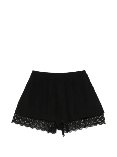 Simone Rocha lace-trim mini shorts