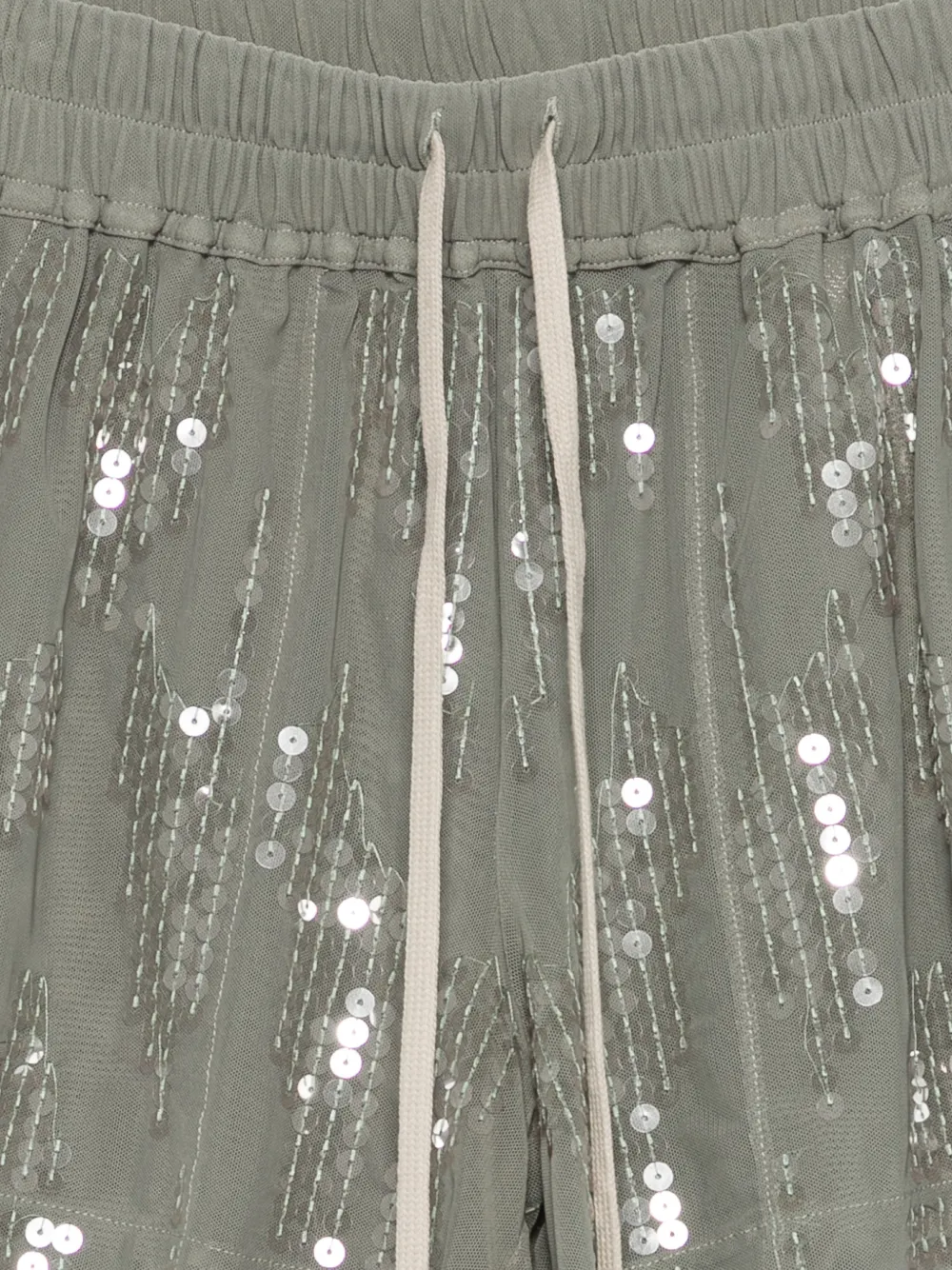 Rick Owens Lilies Shorts met pailletten Groen