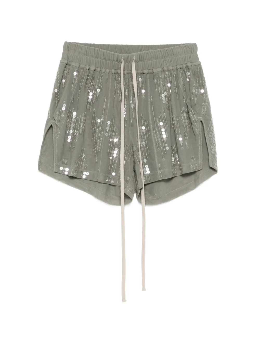 Rick Owens Lilies sequin shorts - Verde