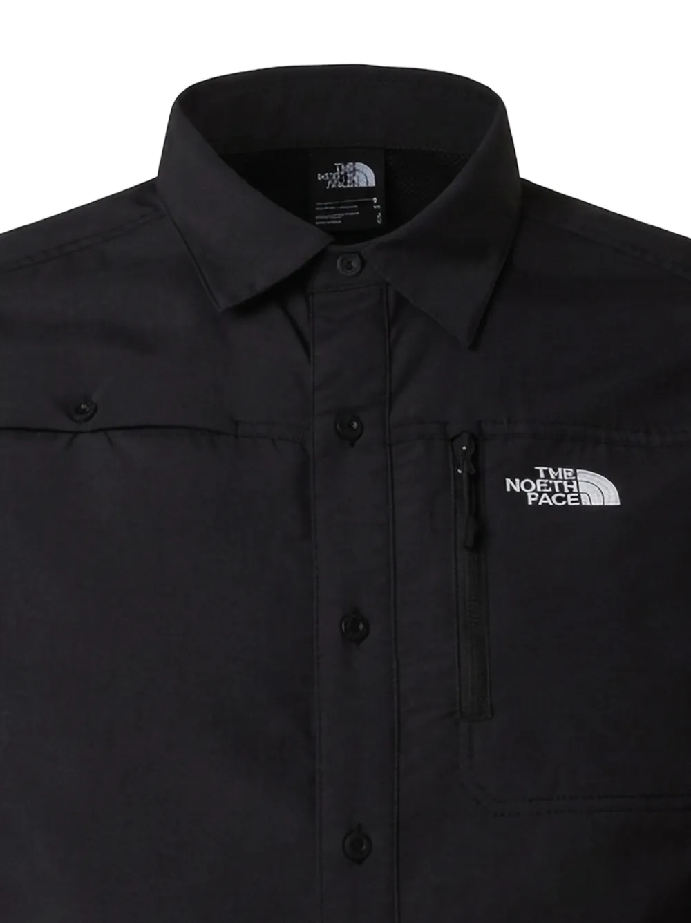 The North Face logo-print zip-pocket shirt - Nero