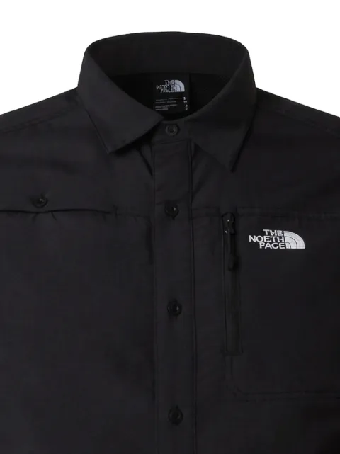 The North Face logo-print zip-pocket shirt