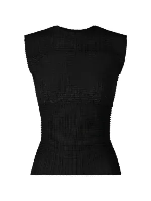 Pleats Please Issey Miyake プリーツ トップ | ブラック | FARFETCH JP