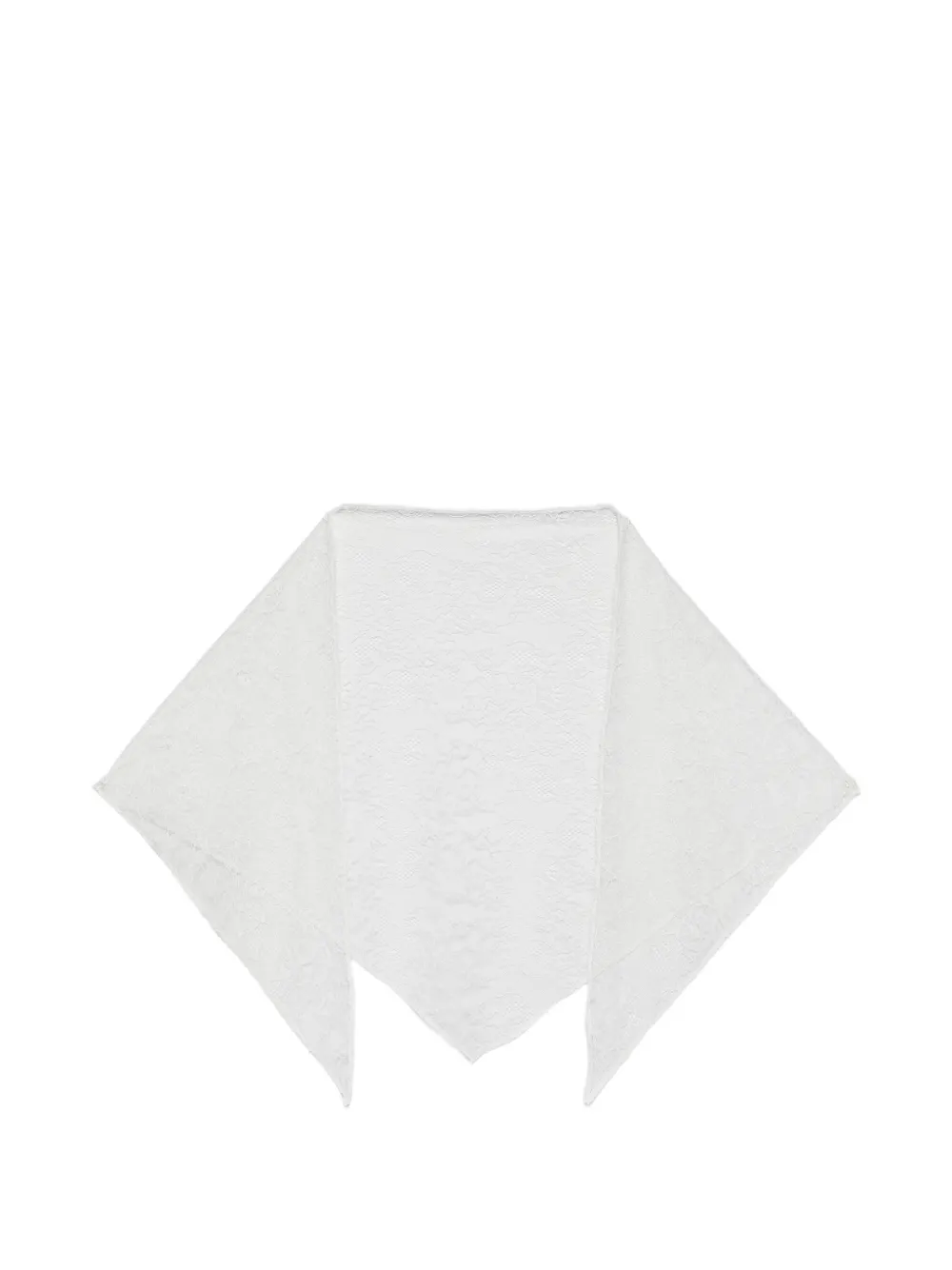 Giuseppe Di Morabito lace bandana scarf - Bianco
