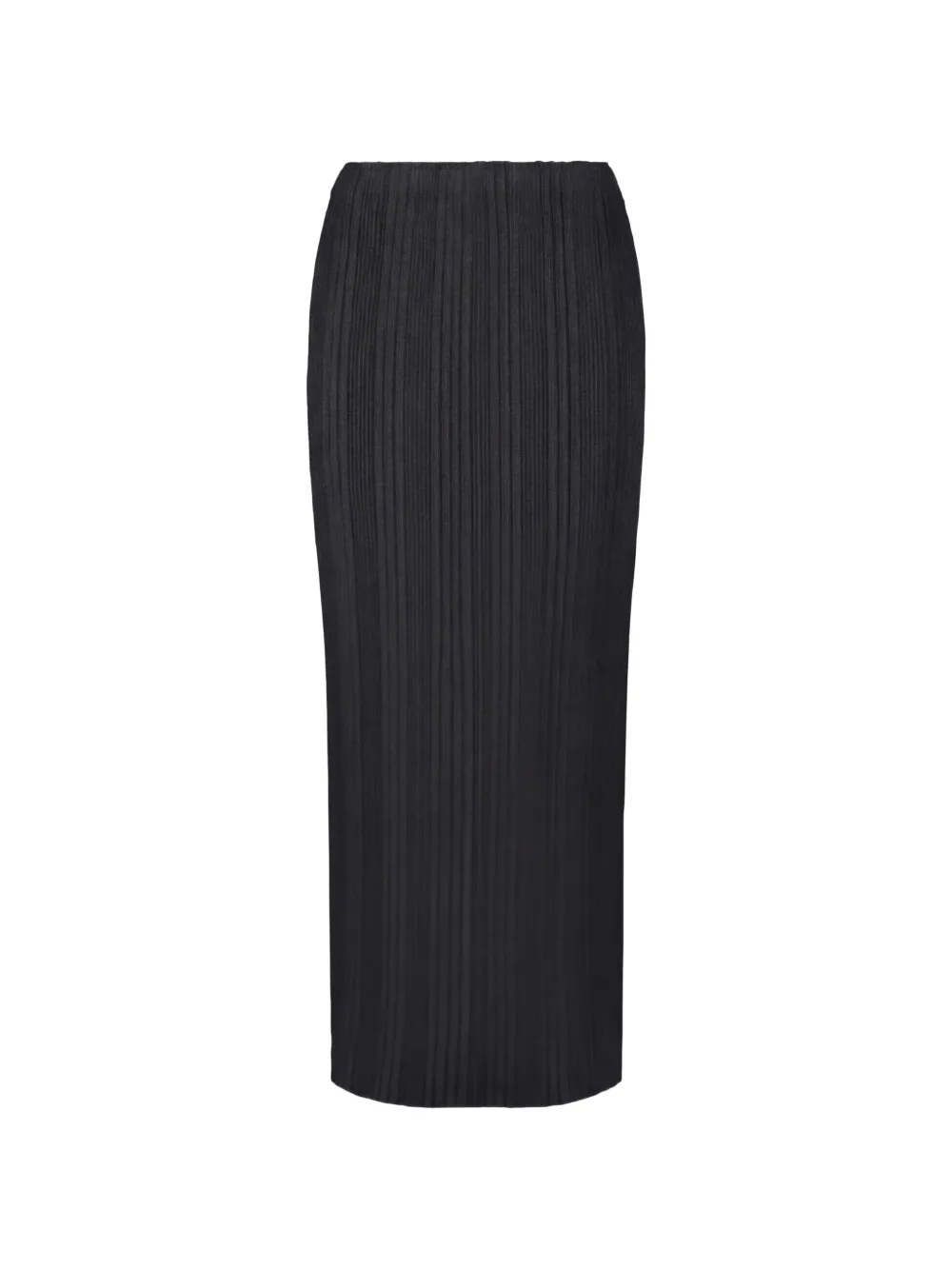 Issey Miyake pleated midi skirt - Nero