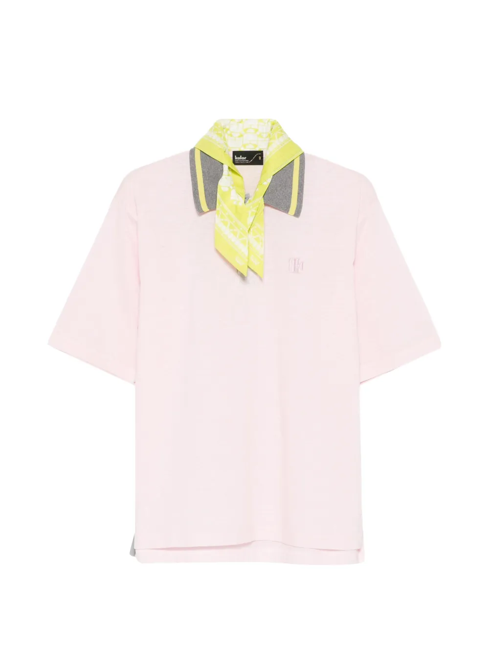 Kolor logo-embroidered polo shirt - Rosa