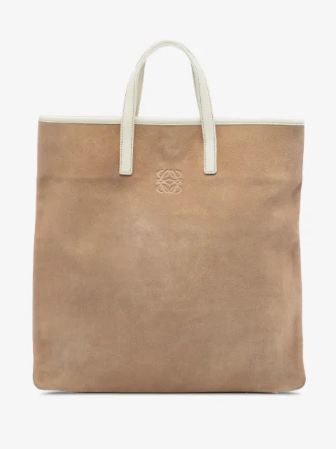 Loewe Pre-Owned 2000-2025 Anagram Suede tote bag