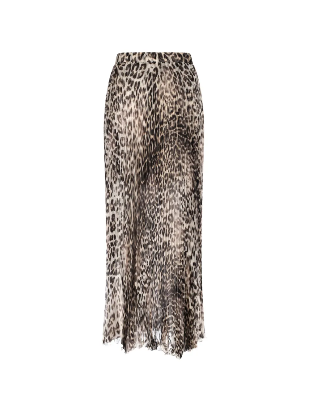  Ermanno Scervino Animal-print Pleated Skirt - Neutrals 