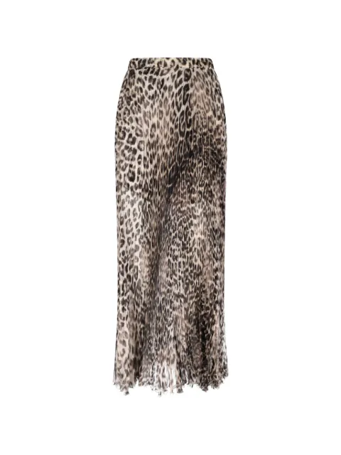 Ermanno Scervino animal-print pleated skirt