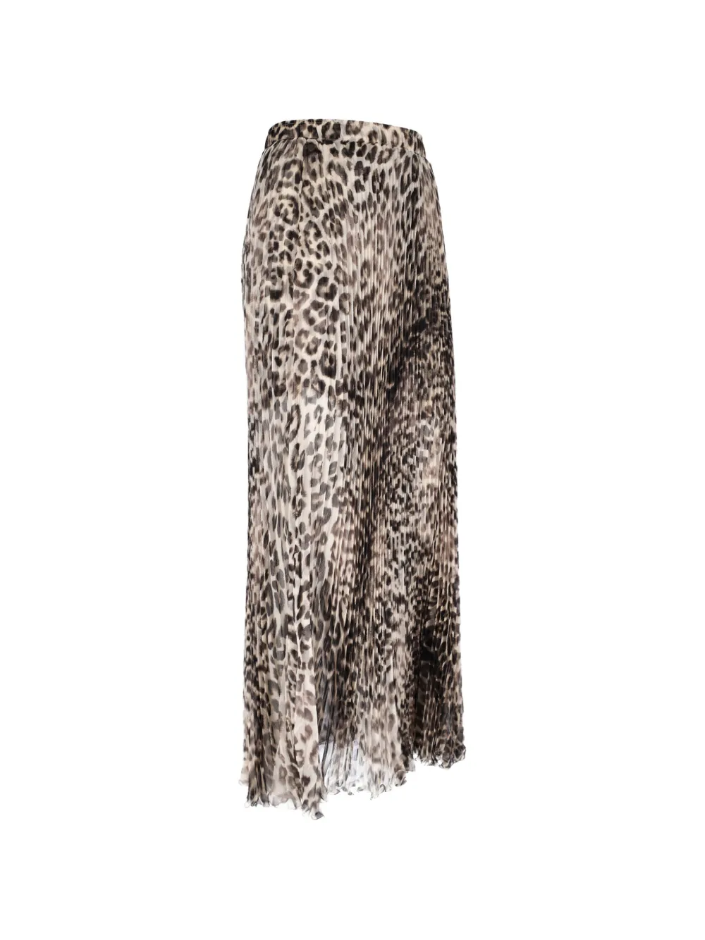 Ermanno Scervino Animal-print Pleated Skirt - Neutrals 