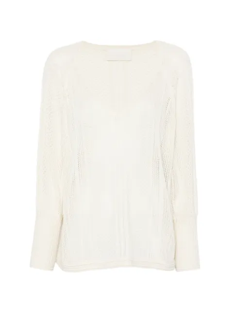 BOMPARD Pointelle-Sneakers mit V-Ausschnitt