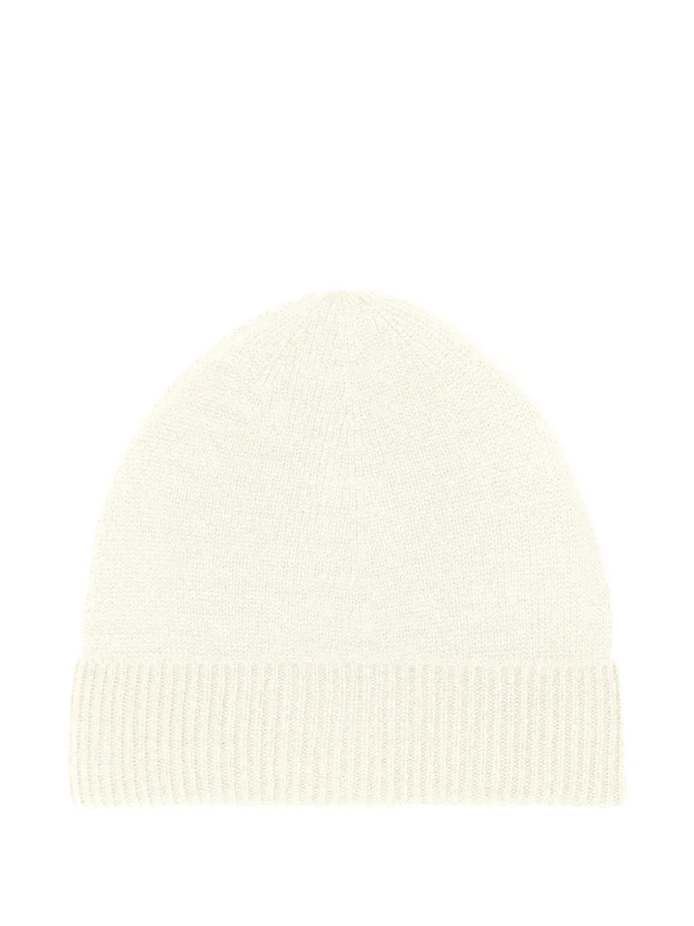 Bompard Ribbed Beanie Hat In White
