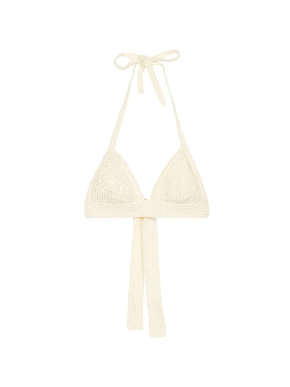 BOMPARD Top bikini con scollo a V - Toni neutri