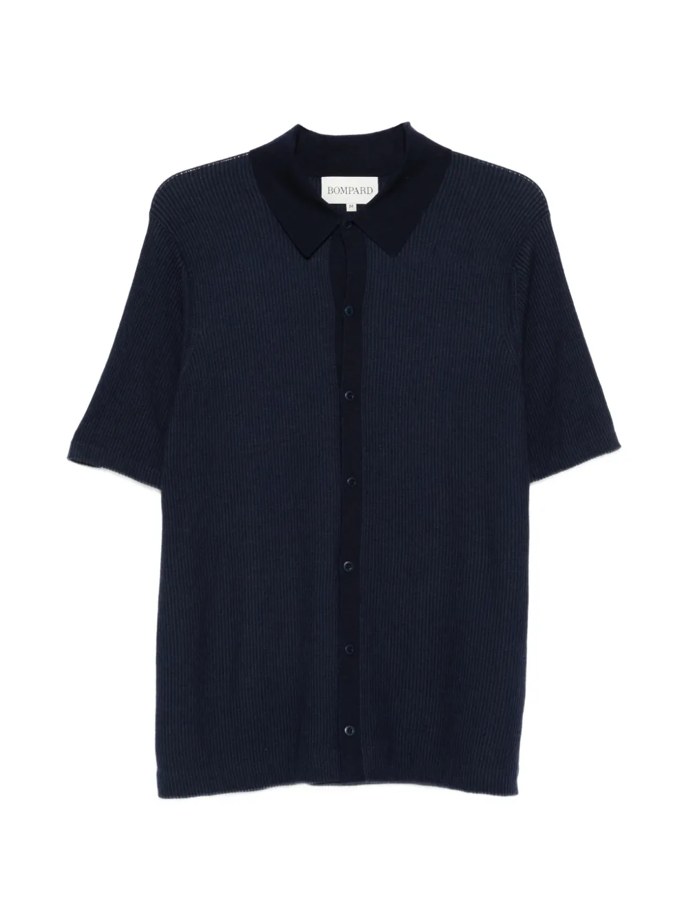 BOMPARD ribbed buttoned shirt - Blue