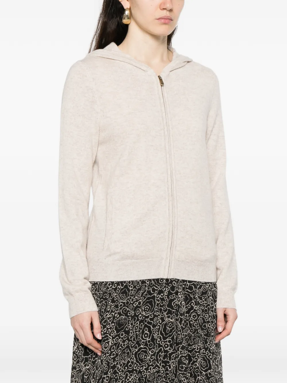 Zip Hooded Cardigan