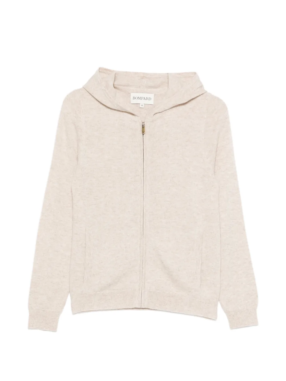 BOMPARD zip hooded cardigan - Nude