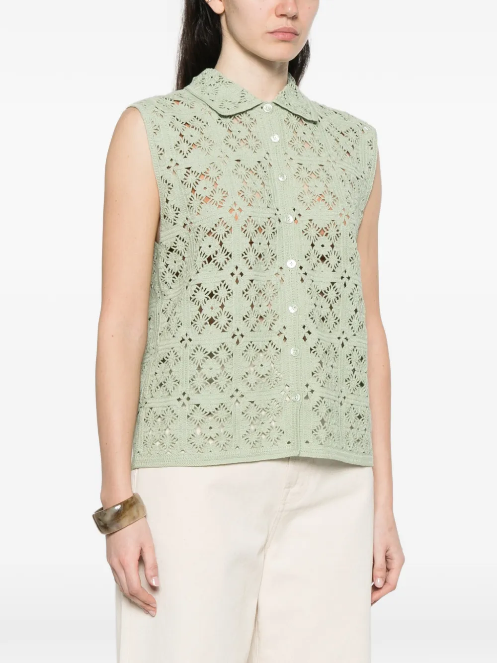  Bompard Sleeveless Shirt - Green 
