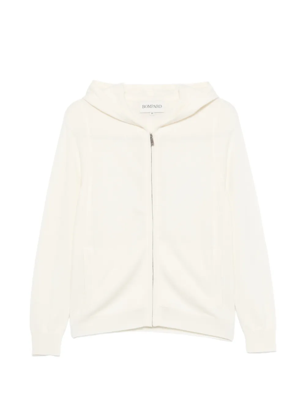 BOMPARD zip-up knitted hoodie - Toni neutri