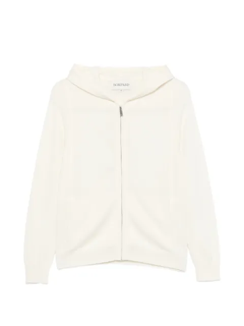 BOMPARD hoodie en maille à fermeture zippée