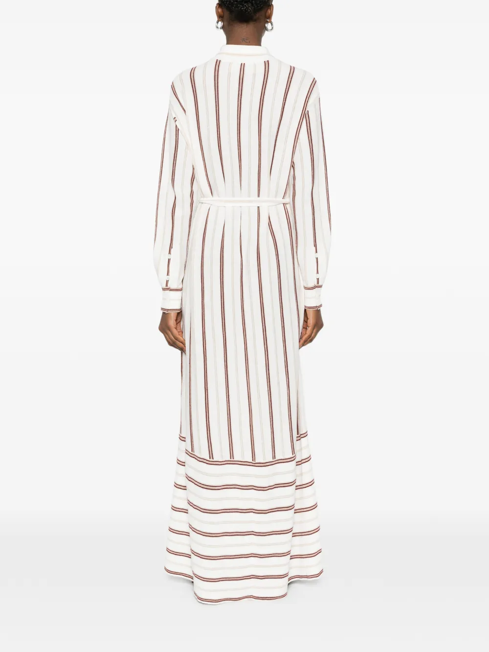 Striped Maxi Shirt Dress