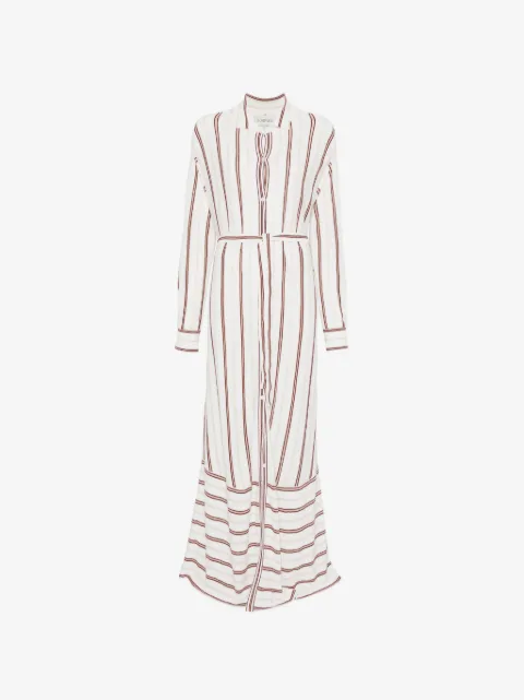 BOMPARD robe-chemise longue à rayures