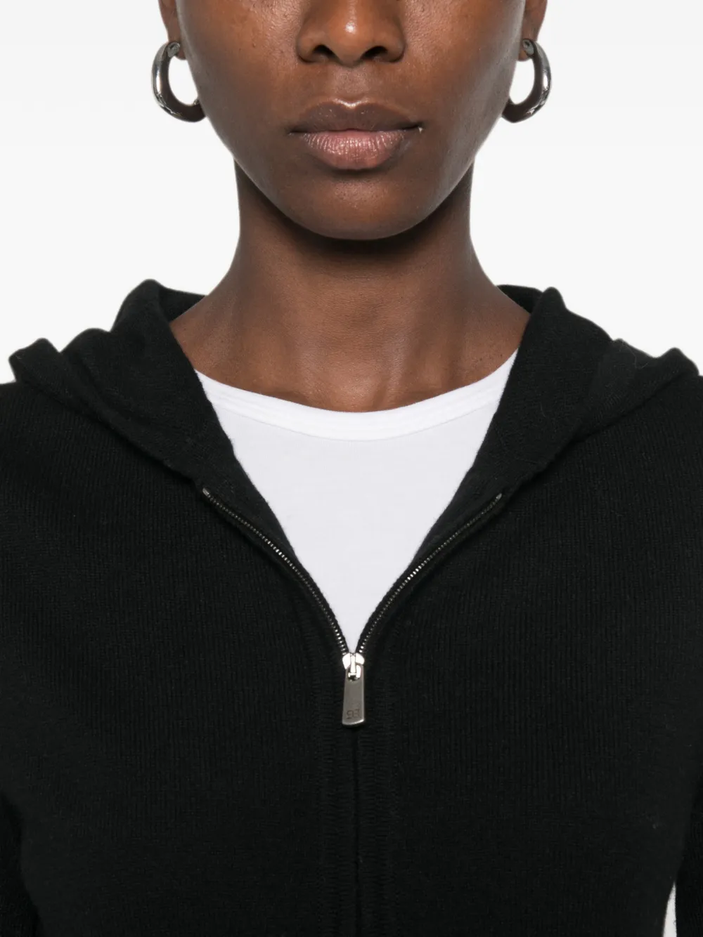 BOMPARD Hoodie met rits Zwart