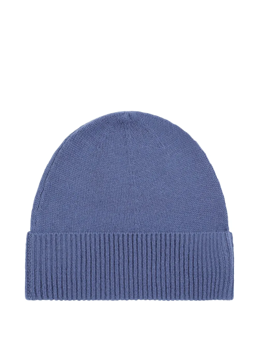 Bompard Ribbed Beanie Hat In Blue