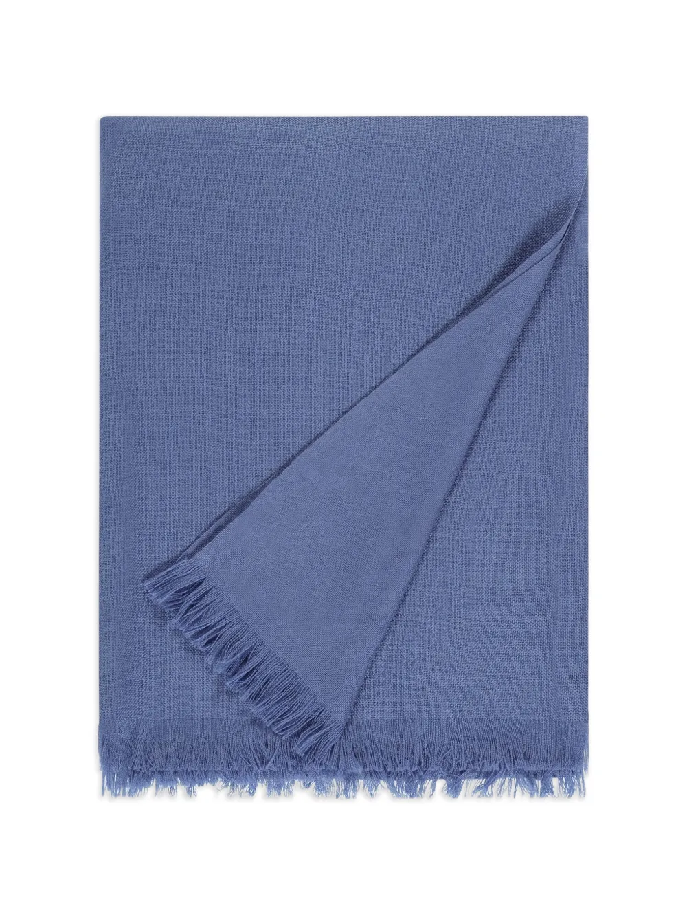 BOMPARD fringed voile scarf - Blu