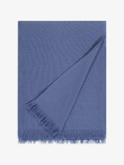 BOMPARD fringed voile scarf