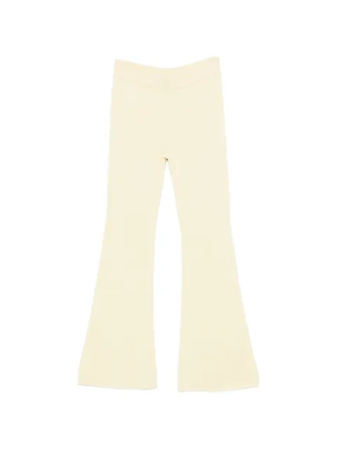 BOMPARD ribbed flared trousers